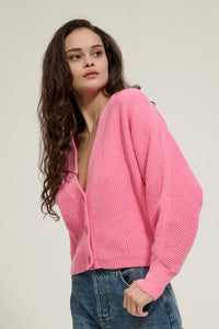 Stay Close Ribbed Knit Dolman Cardigan Sweater - ShopPromesa