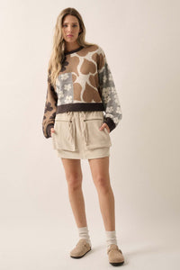 Lessons in Love Colorblock Floral Sweater - ShopPromesa