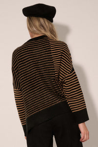 Work Your Angles Asymmetrical Striped Sweater - ShopPromesa