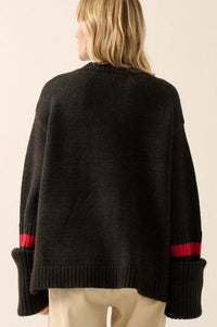 Off the Cuff Turned Cuff Sweater - ShopPromesa