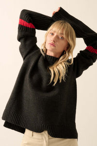 Off the Cuff Turned Cuff Sweater - ShopPromesa