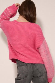 Meet Me Halfway Colorblock Geometric Sweater - ShopPromesa