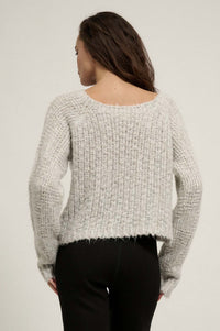 Snowed In Boat Neck Chunky Knit Confetti Sweater - ShopPromesa