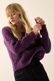 Snowed In Boat Neck Chunky Knit Confetti Sweater - ShopPromesa