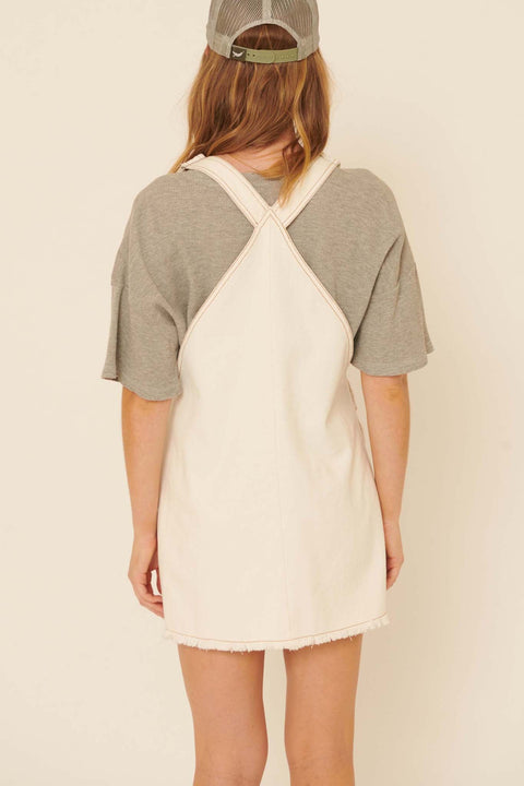 Born Ready Denim Overall Mini Dress - ShopPromesa
