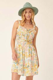 Blossom and Bloom Ruched Floral Sundress - ShopPromesa