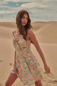 Blossom and Bloom Ruched Floral Sundress - ShopPromesa