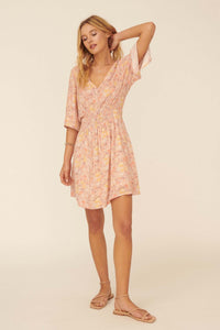 Softest Kiss Floral Half-Sleeve Mini Dress - ShopPromesa