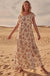 Sepia Memories Ruffled Floral Prairie Dress - ShopPromesa