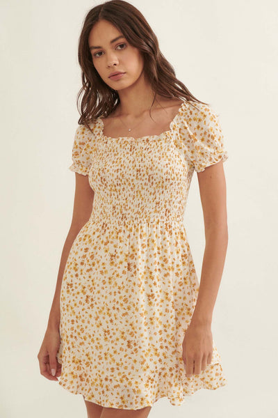 Yellow Lace Homecoming Dresses Halter Short Prom Dress FD1265S – Viniodress