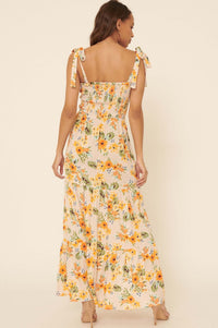 Tropical Treat Smocked Floral Maxi Dress - ShopPromesa