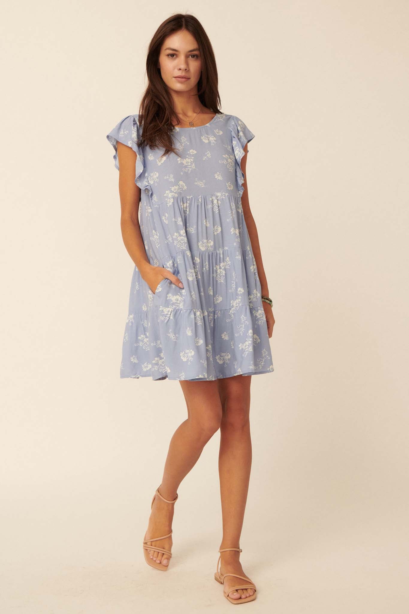 Sweet Surprise Ruffled Floral Babydoll Dress - ShopPromesa