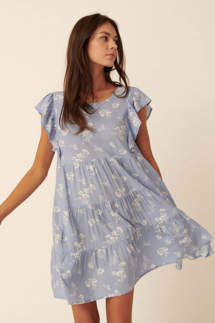 Sweet Surprise Ruffled Floral Babydoll Dress - ShopPromesa