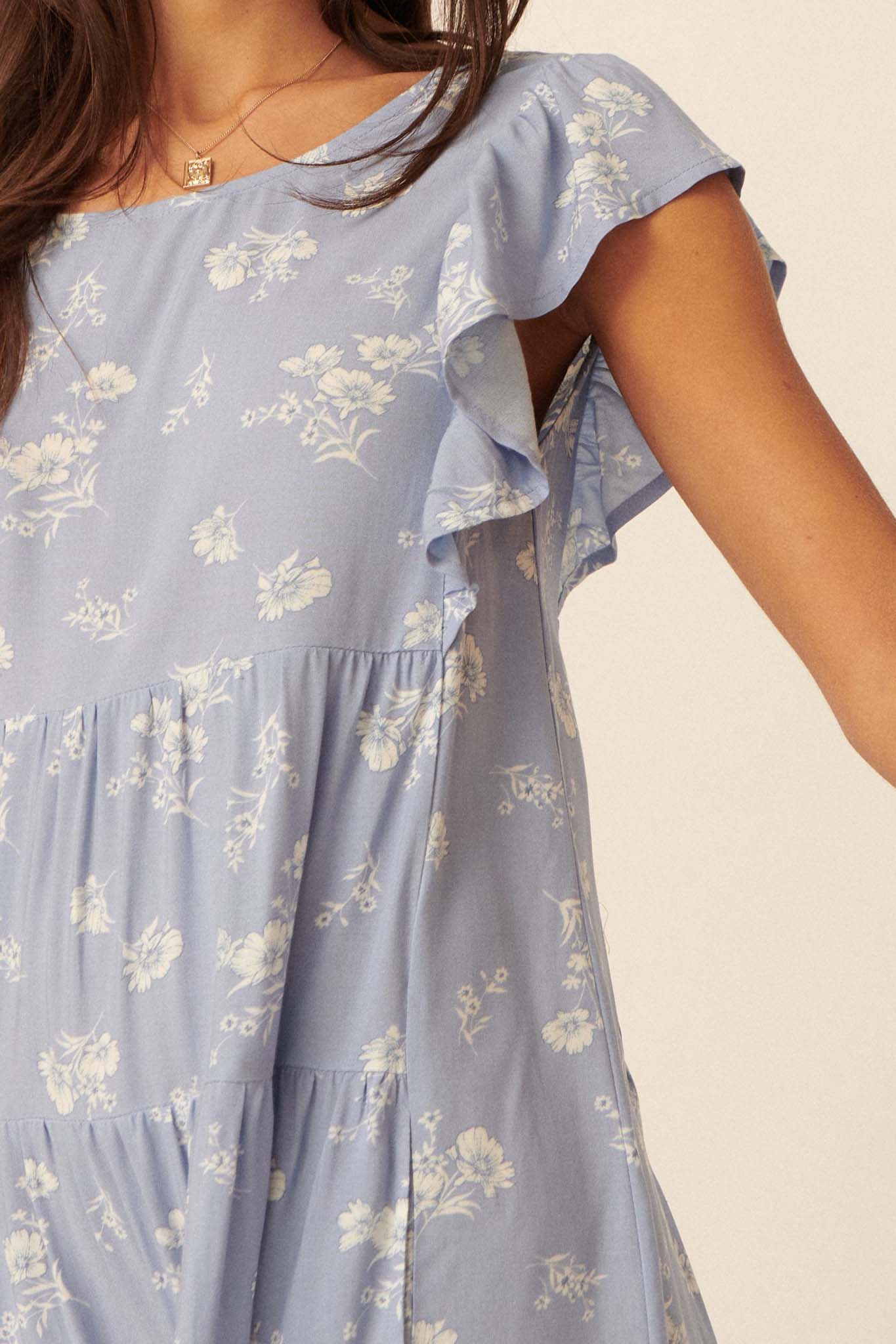 Sweet Surprise Ruffled Floral Babydoll Dress - ShopPromesa