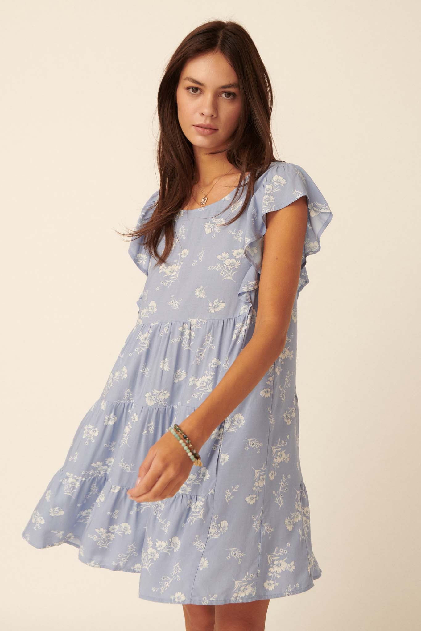 Sweet Surprise Ruffled Floral Babydoll Dress - ShopPromesa