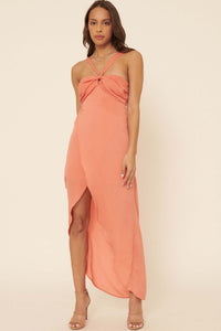 Love You More Satin Tulip Maxi Dress - ShopPromesa