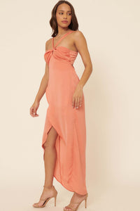 Love You More Satin Tulip Maxi Dress - ShopPromesa