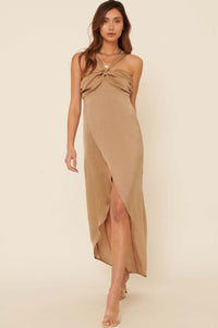 Love You More Satin Tulip Maxi Dress - ShopPromesa