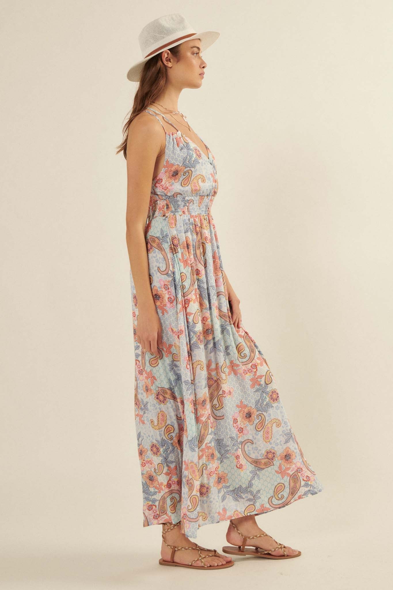 Fantasy Island Paisley Maxi Sundress - ShopPromesa