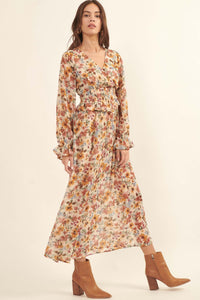 Halcyon Days Floral Chiffon Maxi Dress - ShopPromesa