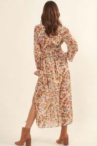 Halcyon Days Floral Chiffon Maxi Dress - ShopPromesa