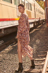 Halcyon Days Floral Chiffon Maxi Dress - ShopPromesa