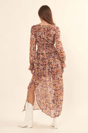 Halcyon Days Floral Chiffon Maxi Dress - ShopPromesa