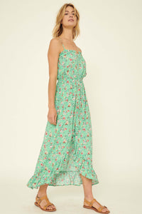 Playful Petals Ruffled Floral Maxi Sundress - ShopPromesa