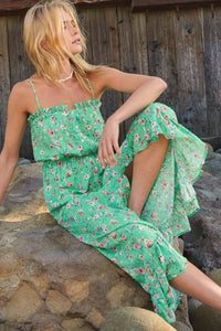 Playful Petals Ruffled Floral Maxi Sundress - ShopPromesa