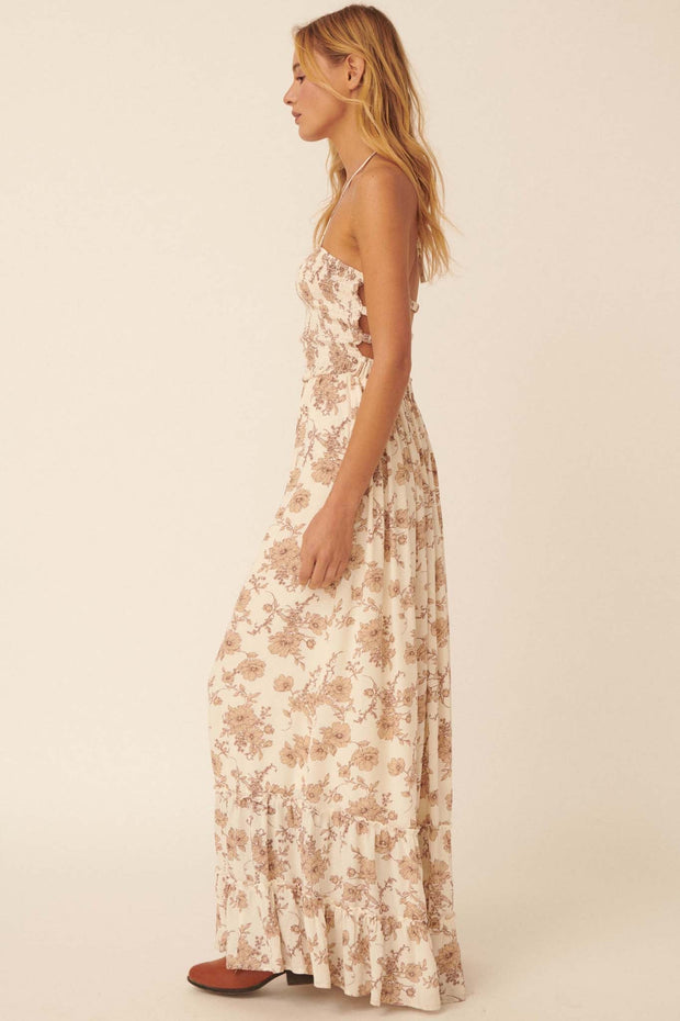 Cherished Memory Smocked Floral Maxi Dress - ShopPromesa
