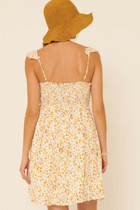 Fresh Winds Smocked Floral Mini Sundress - ShopPromesa