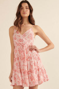 Soft Sunrise Ruffled Floral Mini Sundress - ShopPromesa