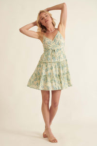 Soft Sunrise Ruffled Floral Mini Sundress - ShopPromesa