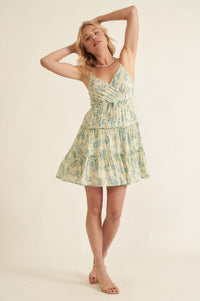 Soft Sunrise Ruffled Floral Mini Sundress - ShopPromesa