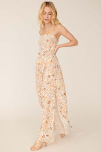 Flower Bomb Floral-Print Smocked Halter Maxi Dress - ShopPromesa