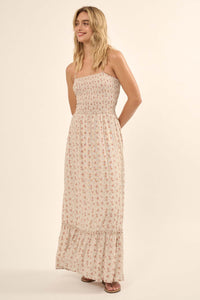 Blooming Fields Floral Open-Back Halter Maxi Dress - ShopPromesa