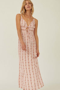 Rose Garden Floral-Print Maxi Sundress - ShopPromesa