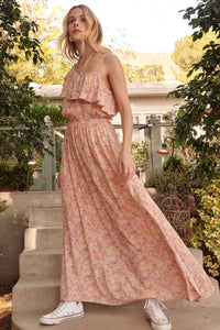 Spring Meadow One-Shoulder Floral Maxi Dress - ShopPromesa