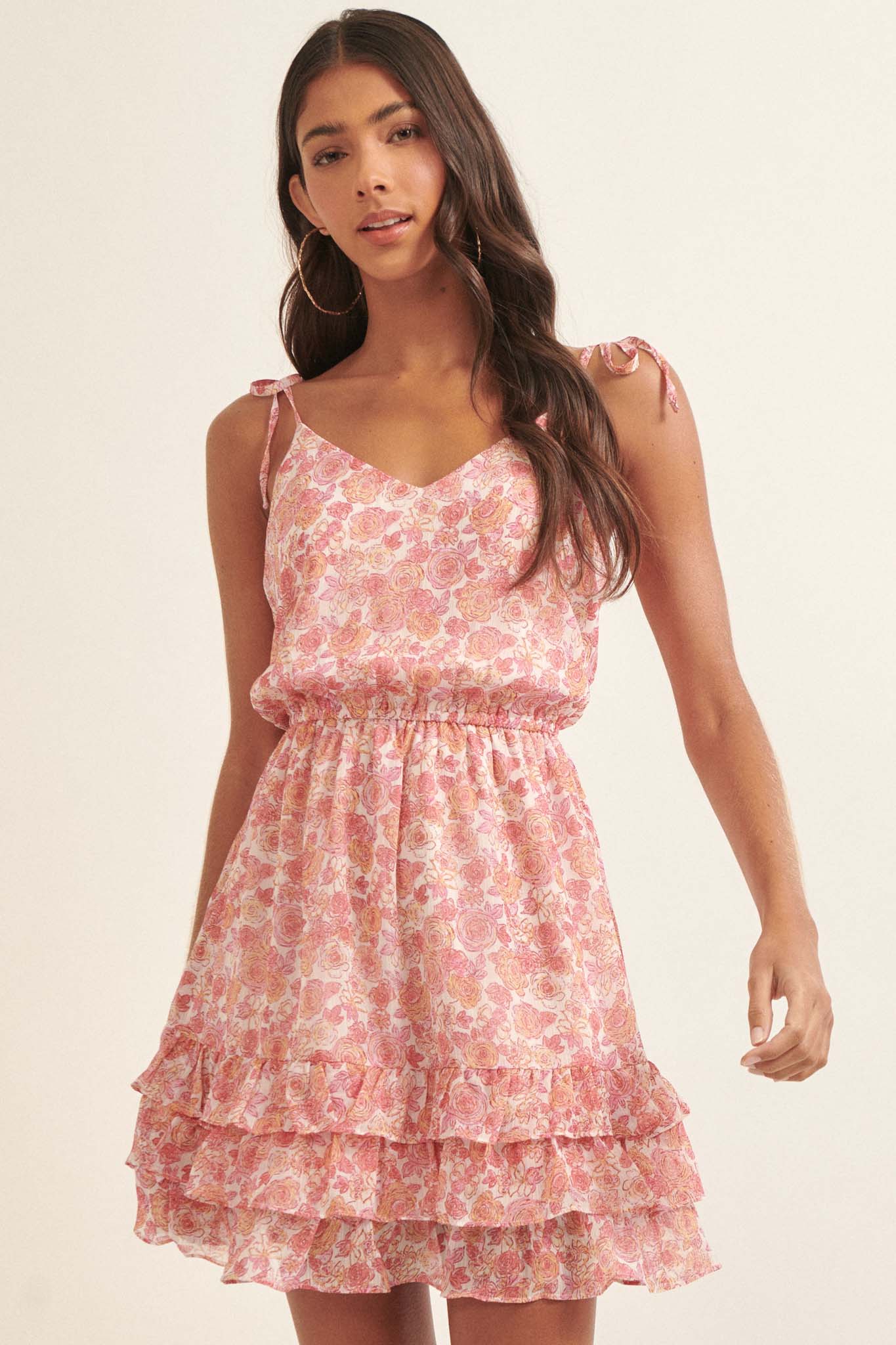 Pure Magic Ruffled Floral Mini Sundress - ShopPromesa