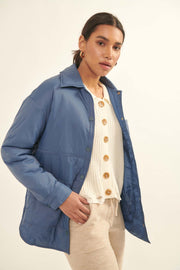 All in a Day's Work Quilted Shirt Jacket - ShopPromesa