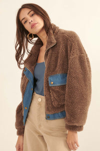 Fleece of Work Sherpa and Denim Jacket - ShopPromesa