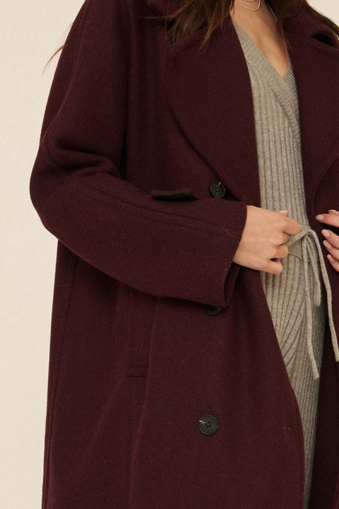 Notting Hill Wool-Blend Double-Breasted Overcoat - ShopPromesa