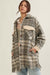 Off the Trail Plaid Tweed Longline Shirt Jacket - ShopPromesa