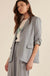 Go With the Flow Washed Satin Roll-Up Blazer - ShopPromesa