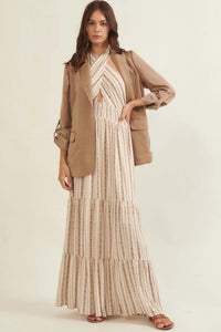 Go With the Flow Washed Satin Roll-Up Blazer - ShopPromesa