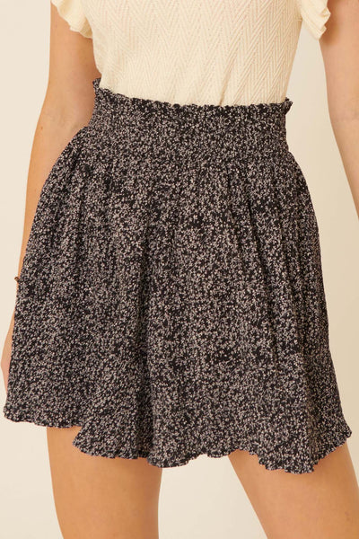 All Abloom Wide-Leg Floral Culotte Shorts - ShopPromesa