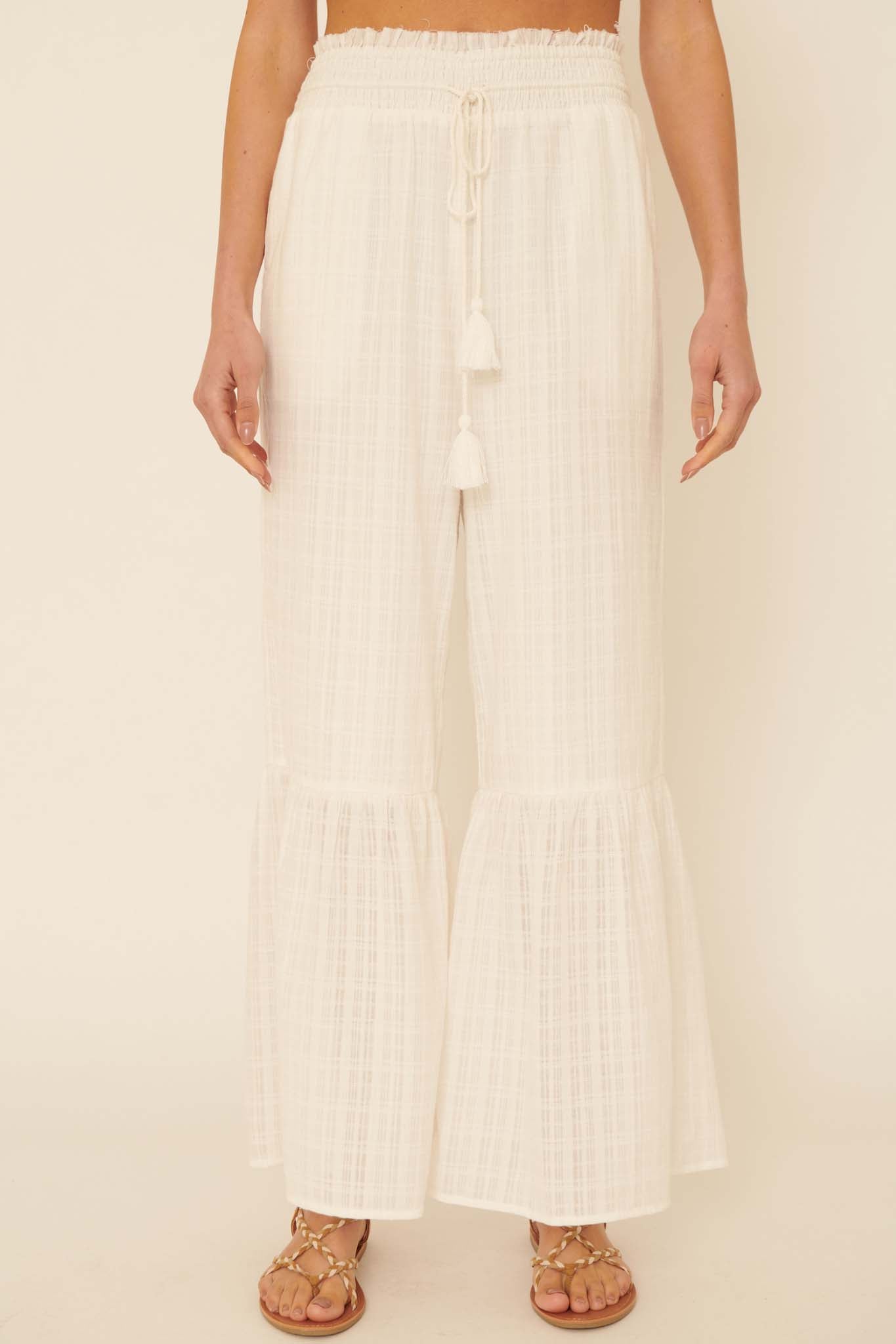 Faraway Places Wide-Leg Drawstring Pants - ShopPromesa