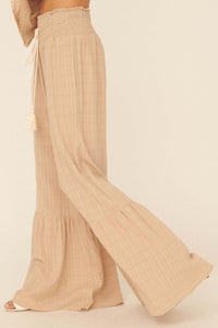 Faraway Places Wide-Leg Drawstring Pants - ShopPromesa