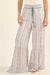 Spring Fever Floral-Stripe Ruffled Wide-Leg Pants - ShopPromesa