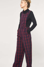 Making the Grade Plaid Overall Jumpsuit - ShopPromesa